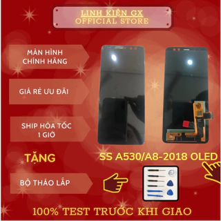 Màn hình Samsung A8 2018 A530 hiển thị đẹp màn galaxy a8 2018 a530 Màn oled zin cảm ứng mượt 100% test trước khi giao