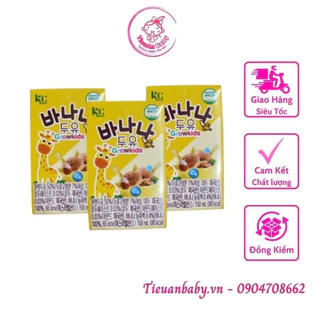 Sữa hạt thuần chay bổ sung Canxi vị chuối Grow kids 24h 150ml