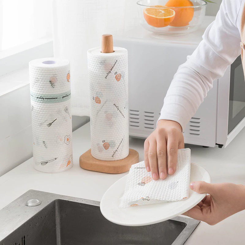 Khăn Giấy Đa Năng Lau Bếp, Lau Tay, Cuộn Giấy Đa Năng Có Thể Tái Sử Dụng(cuộn 20 cm 30 tờ) -BA0182