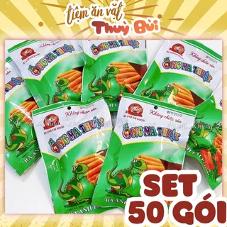 Bịch 50 Gói Bim Bim Ống Ma Thuật Ba Anh Em Food, Snack Ống Ma Thuật Snack Que, tăm cay tuổi thơ