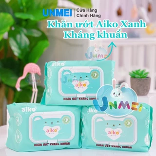 Combo 3 Gói Khăn giấy ướt Aiko 100 tờ - Khăn ướt kháng khuẩn cho bé Aiko 100 tờ