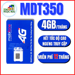SIM 4G MOBIFONE 12MTD50 - 12MDT150 - MDT350 - MDT255 - 500Gb data -  Trọn Gói 1 Năm - Sim Ngọc Mai