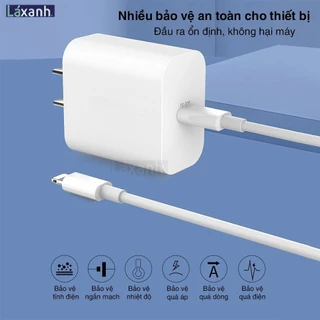 Bộ  sạc PD 20W tốc độ sạc nhanh PD3.0 QC3.0 cho iPh ip15 ip14 Samsung