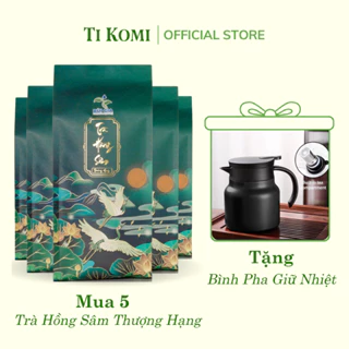 Trà Hồng Sâm Thượng Hạng (COMBO 5) Trà Thảo Mộc Thanh Nhiệt Mát Gan An Thần Hỗ Trợ Đau Dạ Dày TIKOMI