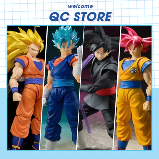 Mô hình dragon ball goku songoku gogeta super xayza decor đồ chơi có khớp bản năng vô cực ssj3 giá rẻ QC Store