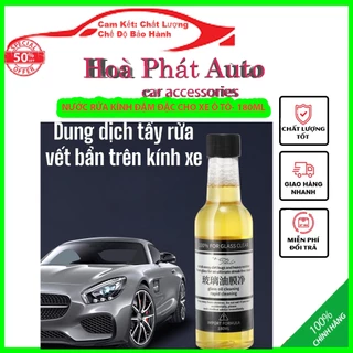 Nước Rửa Kính Đậm Đặc Tinh Chất Màng Dầu Kính Ô TÔ 180ml - Pha Tỉ Lệ 1:100