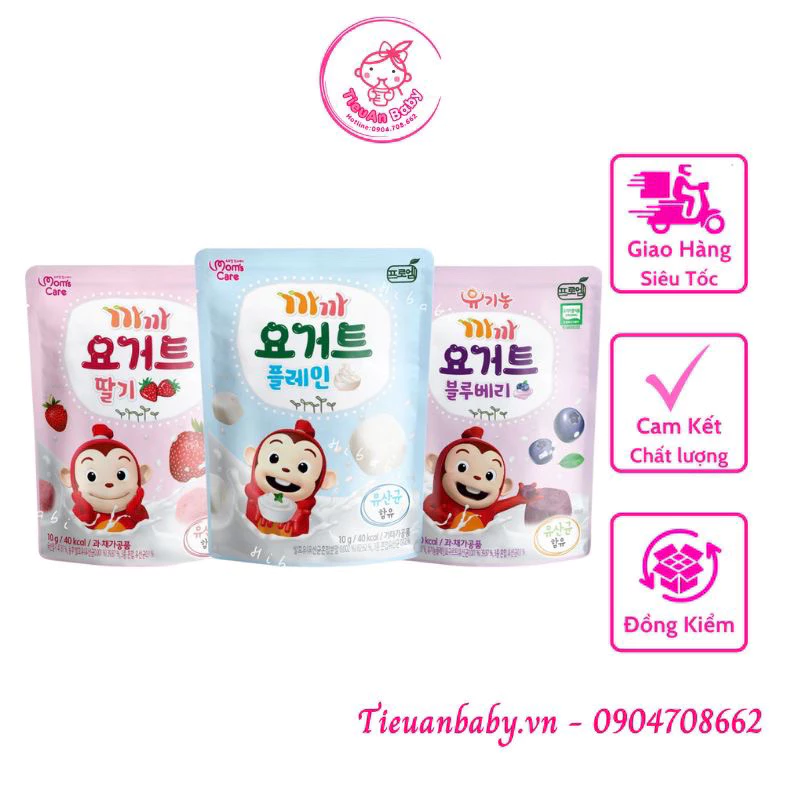 [2024]Sữa chua khô hoa quả sấy lạnh Mom's Care Hàn Quốc cho bé
