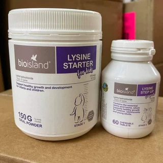 Lysine Bio Island bột,viên cho bé Úc