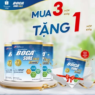 Combo 04 Lon Bocasure 650G - Cung Cấp Nguồn Dinh Dưỡng Tốt Cho Hệ Cơ Xương Khớp, Hỗ Trợ Cải Thiện Đau Cứng Khớp