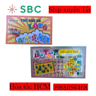 Cờ Loto giải trí cao cấp chơi vui - chọn mẫu gỗ hoặc nhựa - Cờ Lô Tô