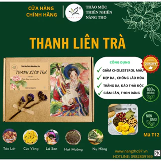 SET HỘP 30 gói trà THANH LIÊN TRÀ , hộp quà tặng thảo mộc dưỡng nhan , đẹp da , dưỡng dáng T12