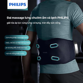 Máy Massage Lưng Philips, Máy Mát Xa Lưng, Đai Massage Philips Chính Hãng, BH 24 Tháng, Nghiennha_99