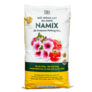 Đất trồng rau và hoa Namix 20dm (All Purpose), Đất Trồng Đa Dụng Namix cho rau màu, hoa, cây ăn quả