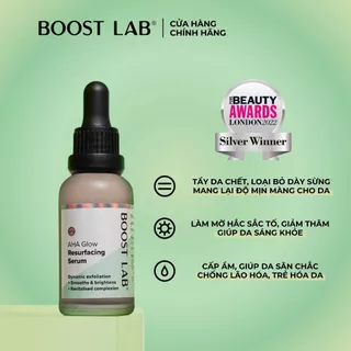 Tinh Chất AHA Dưỡng Sáng Mờ Thâm Sạm và Căng Bóng Làn Da | BOOST LAB AHA Glow Resurfacing Serum