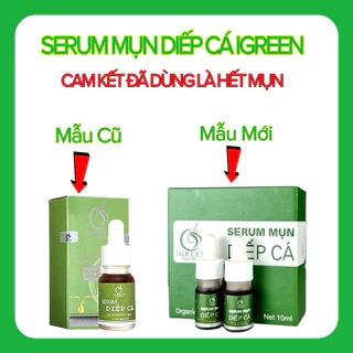 Serum Diếp Cá Igreen Sạch Mụn Ẩn, Giảm Thâm, Giúp Se Khít Lỗ Chân Lông, Da Dầu, Nhạy Cảm, Mẹ Bầu Sử Dụng Được