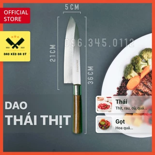 Dao nhà bếp chuyên thái thịt, gọt hoa quả, dáng Nhật Gyuto - Dao Đa Sỹ - Thép Nhật trắng không gỉ