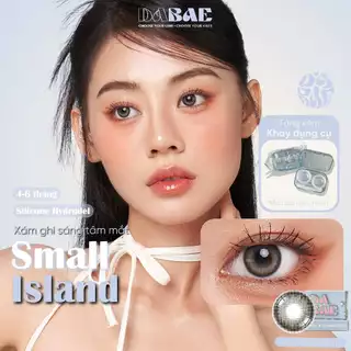 SMALL ISLAND hãng DABAE lens cận màu xám đen tự nhiên kính áp tròng Hàn Quốc