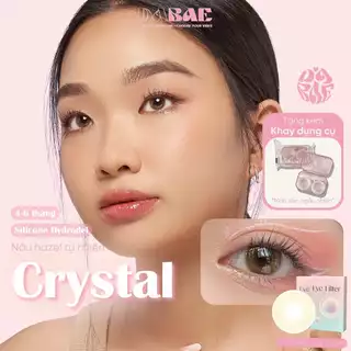 Kính áp tròng Crystal màu nâu trong tự nhiên hãng Dabae