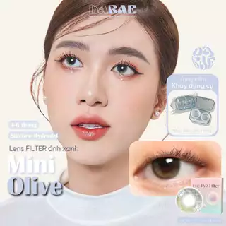 Kính áp tròng Hanoian Mini Olive màu olive tự nhiên Hàn Quốc hãng Dabae