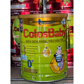 Sữa Colosbaby BIO 800G, có hàm lượng sữa non 1000IGG giúp tăng cân khoẻ, ngừa táo bón, tiêu hoá tốt cho bé từ 0-10 tuổi