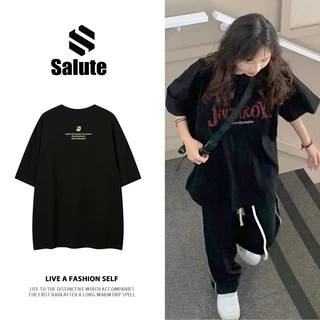 Salute Áo thun Đen thời trang nữ local brand unisex form rộng basic cao cấp In Chữ Y0549