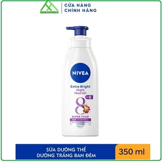 Sữa Dưỡng Thể Nivea Extra White Night Nourish - Ban Đêm 350ml