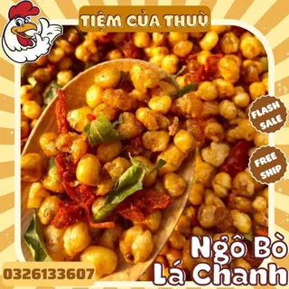 500G Ngô Cay Khô Bò Lá Chanh, Snack Bắp Sấy Khô Bò, Ngô Sấy Giòn, đồ ăn vặt Tiệm ăn vặt Thuỳ Bùi