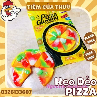 Kẹo Dẻo Pizza Gumdrop Hương Trái Cây (Gói 15G), Kẹo Gummy Pizza Tuổi Thơ