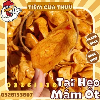 500G Bánh Tai Heo Mắm Ớt Nhí Vị Mắm Ớt, Bánh Tai Heo Truyền Thống, Tiệm ăn vặt Thuỳ Bùi