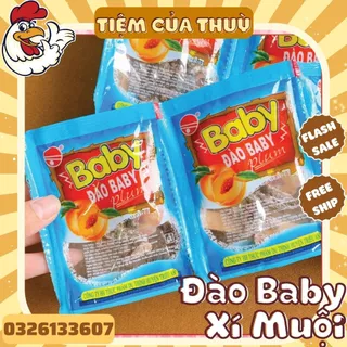 5 Gói Ô Mai Đào Xí Muội Baby, Ô Mai Xí Muội Đào , Ô Mai Tuổi Thơ, Tiệm ăn vặt Thuỳ Bùi