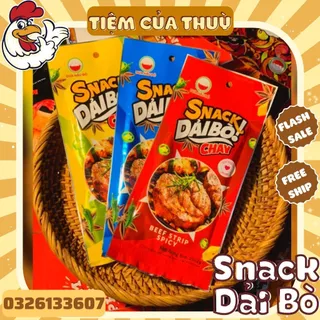 5 Gói Snack Dải Bò Cay Làm Từ Bột Mì, Que Cay Tuổi Thơ, nem nướng phên, đồ ăn vặt, Bà Tuyết Diamond