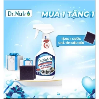1 Chai DrNatro Tẩy Rửa Đa Năng 500ml và miếng chà giúp tẩy sạch mọi vết bẩn Làm Sạch