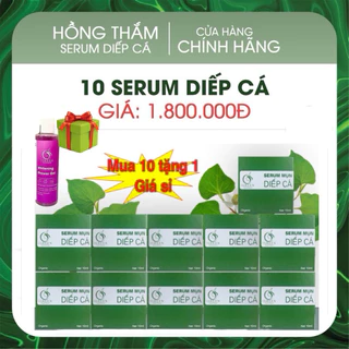 COMBO SỈ 10LỌ SERUM DIẾP CÁ IGREEN CHÍNH HÃNG GIẢM MỤN,GIẢM THÂM HIỆU QUẢ,THÀNH PHẦN THIÊN NHIÊN,AN TOÀN CHO MỌI LOẠI DA