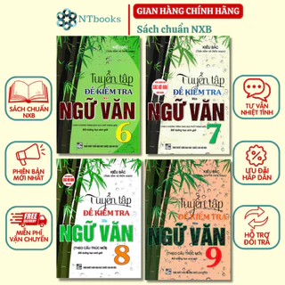 Sách Tham Khảo - Combo Tuyển Tập Đề Kiểm Tra Môn Ngữ Văn Bồi Dưỡng Học Sinh Giỏi Lớp 6, 7, 8, 9 (Theo Cấu Trúc Mới)