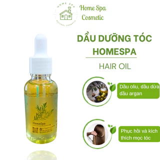 Dầu dưỡng tóc chắc khỏe HomeSpa - Chiết xuất dầu oliu, dầu dừa, dầu argan - Cấp ẩm, phục hồi, kích thích mọc tóc - 30ml