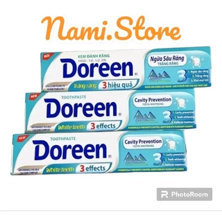 KEM ĐÁNH RĂNG DOREEN TRẮNG RĂNG 3 HIỆU QUẢ(XANH NGỌC) 180g GIÁ TỐT .