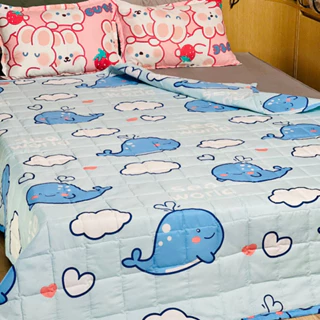 Chăn hè Cotton Poly chần bông Lidaco 3 lớp kích thước 1m8x2m