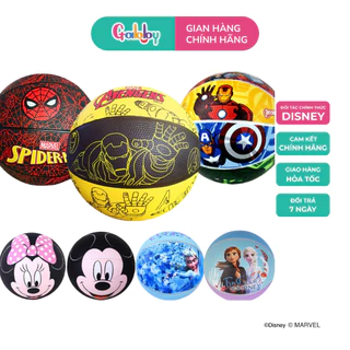 Bóng Rổ Trẻ Em MESUCA Đường Kính 18cm Đàn Hồi Tốt Nhân Vật Hoạt Hình Disney Captain, Mickey, Spiderman, Minion