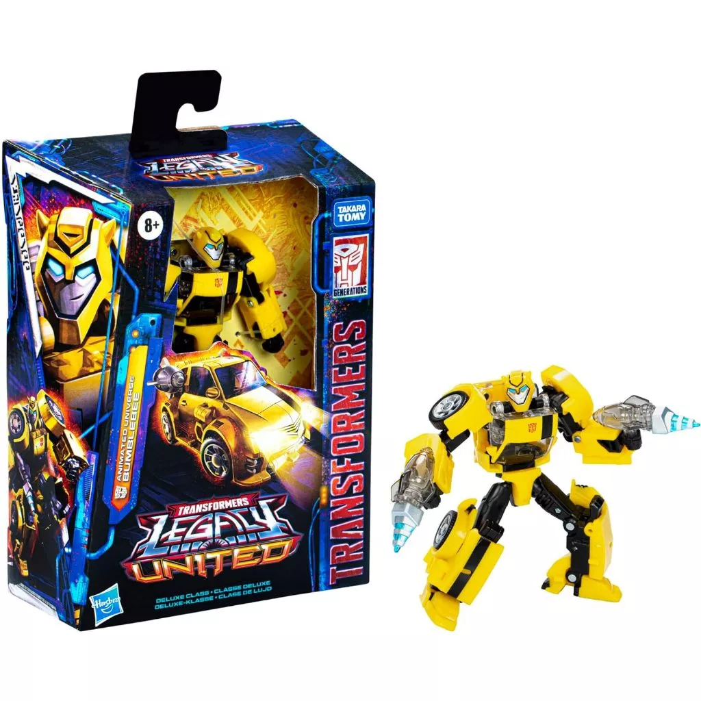 Mô hình Transformers Legacy United Deluxe Class Animated Universe Bumblebee Chính Hãng Hasbro