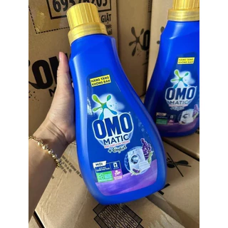 Nước giặt omo matic 720ml tinh dầu oải hương đậm đặc gấp 3 lần sp nước giặt cùng loại, dành cho cửangang