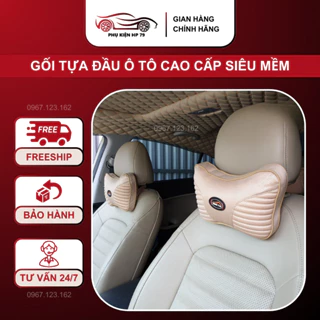 [Đủ màu] Gối Tựa Đầu Ô Tô Cao Cấp Siêu Mềm Chống Đau Mỏi Vai Gáy