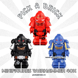 Minifigure siêu chiến binh WHammer 40K - Đồ chơi lắp ráp xếp hình mô hình Game Chiến Binh Bán Thần War Hammer