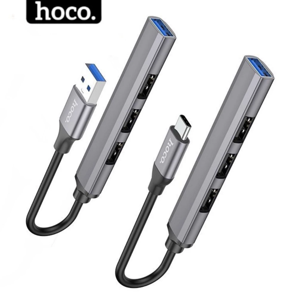 Hub type c và usb 3.0 chính hãng Hoco dùng cho laptop mày tính pc điện thoại andoird ...