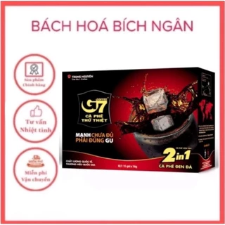 Cà phê hòa tan đen đá G7 Trung Nguyênhộp 15 gói 16gr