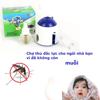 Máy Đuổi Muỗi Xông Tinh Dầu ParPar KÈM TINH DẦU Đuổi Côn Trùng, an toàn hơn cho cuộc sống