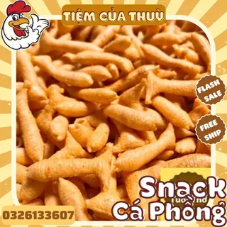 500G Bánh Cá Phồng Cay Thơm Ngon Giòn, Snack Bim Bim Cay Đồ ăn vặt, Tiệm ăn vặt Thuỳ Bùi