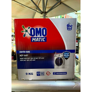 Bột giặt omo matic chuyên dụng 9 kg.