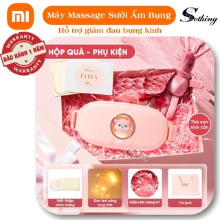 Máy Massage Bụng M28 Chườm Ấm Giảm Đau Bụng Kinh Có Hộp Quà Tặng - Đai Massage Sưởi Ấm Bụng SOTHING Xiangwu - BH 1 Năm