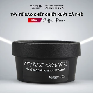 Tẩy tế bào chết da mặt Merin For Men chiết xuất cà phê cho nam Merlin Coffee Power 50ml