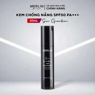 Kem chống nắng nam Merlin For Men kiểm soát dầu cho nam Merlin Sun Guardian SPF50 PA+++ 50ml